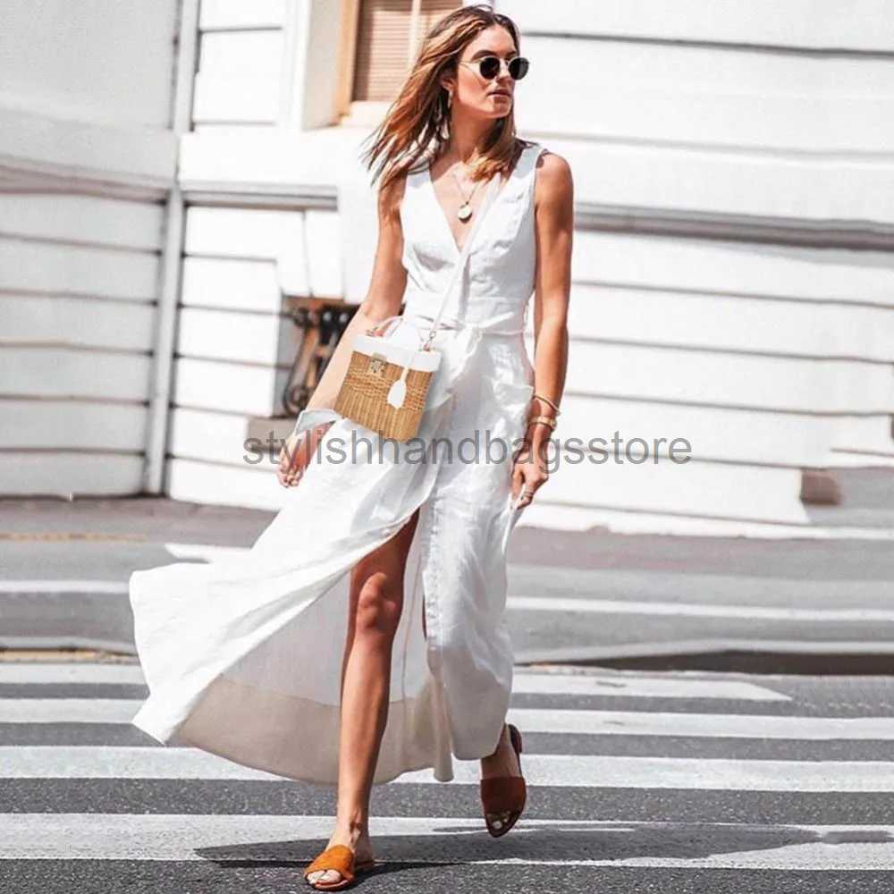 Shoulder Bags Ladies Leather Strap Single-shoulder Crossbody Bag Handmade Fashion Natural Woven Round Rattan Handbagsstylishhandbagsstore