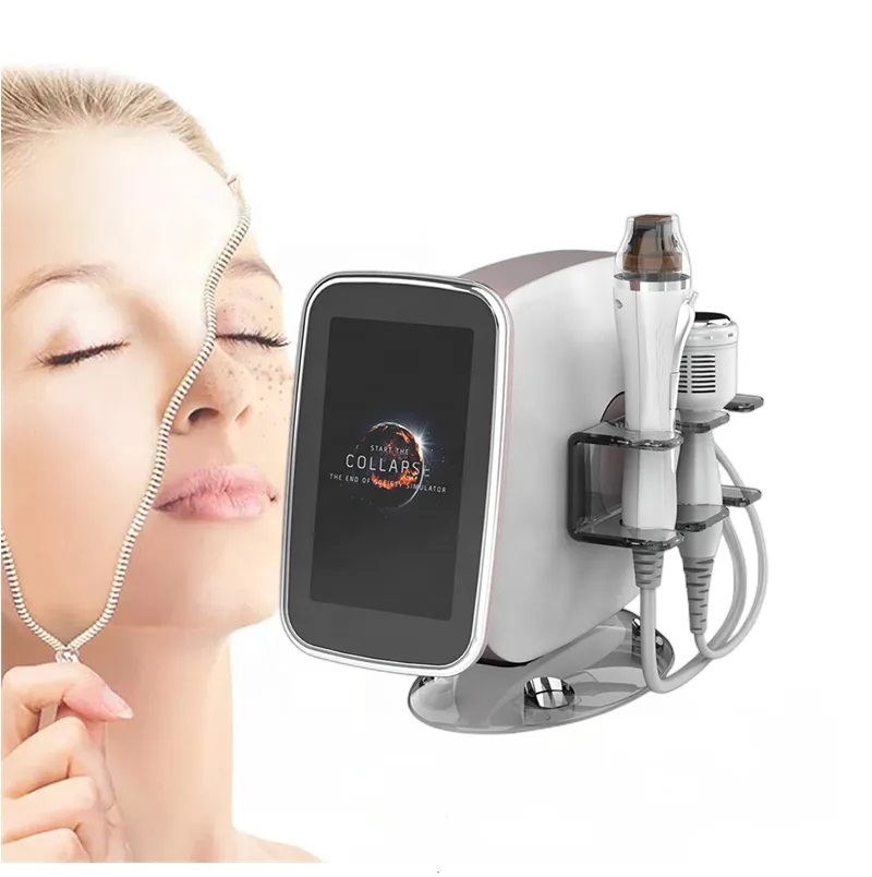 2024 Advanced Cryo Microneedle RF Machine - 2-in-1 Wrinkle Massager and Cold Hammer for Radiofrequency Skin Tightening and Face Lifting