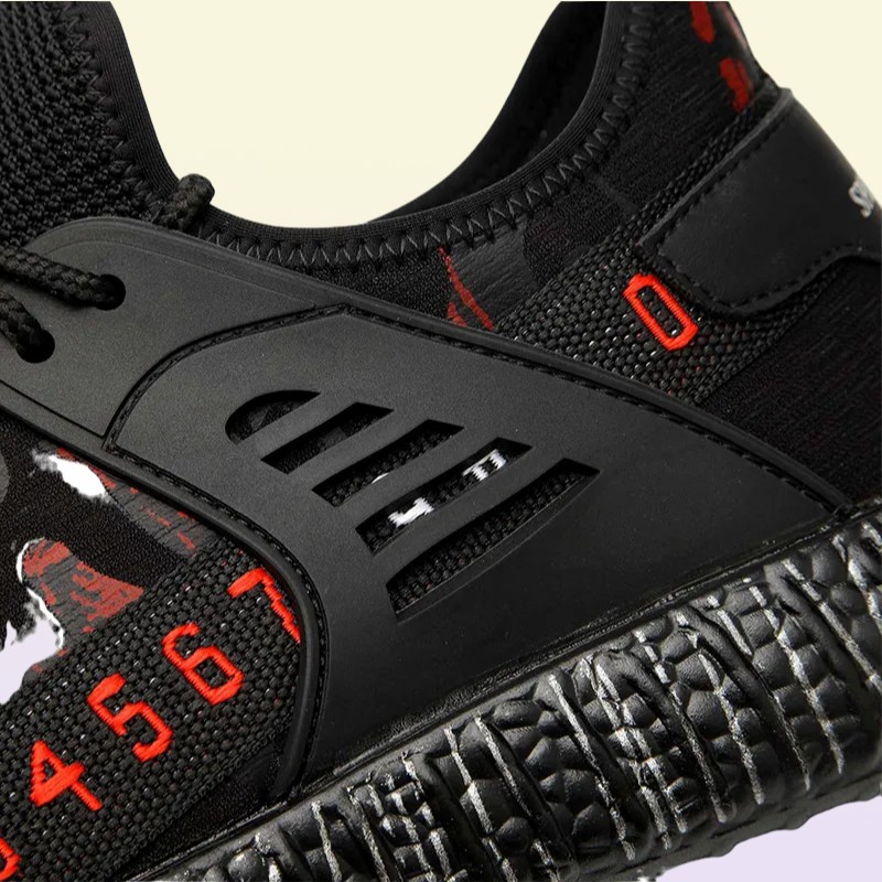 JACKSHIBO Safety Work Shoes Boots For Men Male AntiSmashing Steel Toe Cap Boots Construction Shoes Safety Boots Work Sneakers Y200