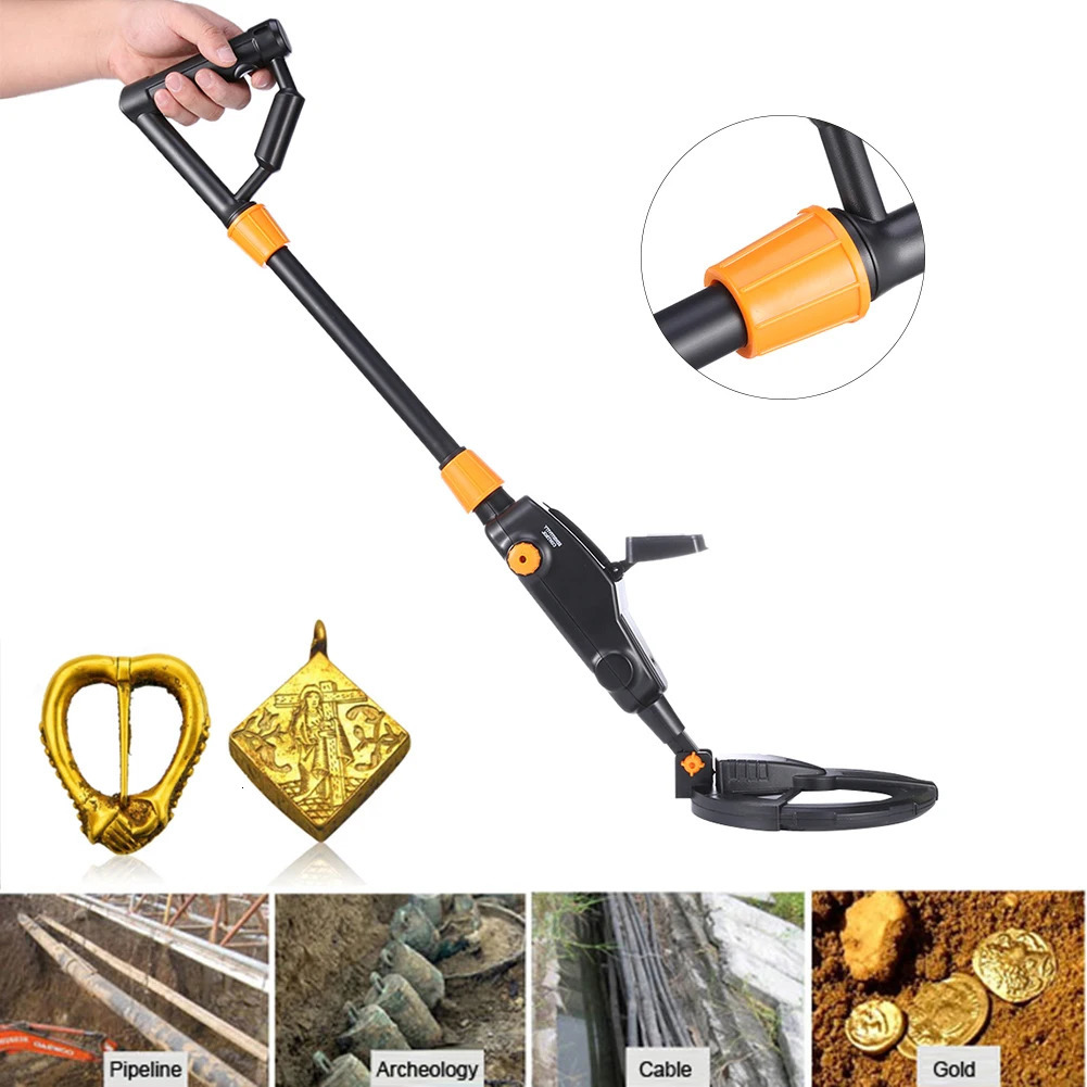 Underground Metal Detector Metal Detector LCD Treasure Gold Digger Sensitive Search Coil Waterproof Treasure Metal Seeker Tool 240109