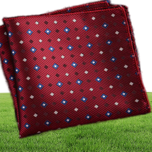 Luxury Men Handkerchief Polka Dot Striped Floral Printed Hankies Polyester Hanky Business Pocket Square Chest Towel 2323CM9933158