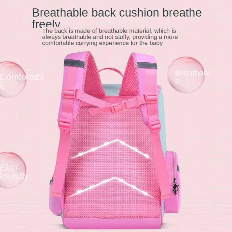 Large Schoolbag Cute Student School Backpack Cartoon Unicorn Bagpack Primary School Book Bags for Teenage Girls Kids 240111