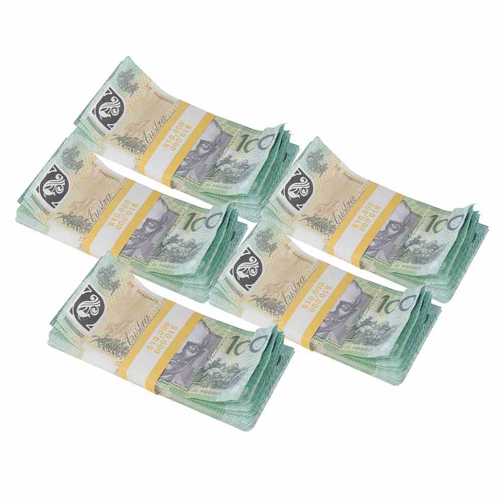 50% Size Aged Prop Australian Dollar 5/10/20/50/100 AUD Banknotes Paper Copy Full Print Banknote Fake Money Movie Props 01c