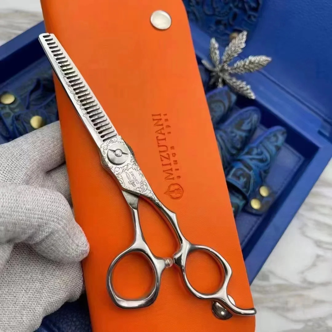 MIZUTANI Professional Barber Tools Salon Hair Cutting Thinning Shears Set of 60 Inch Scissors 240110