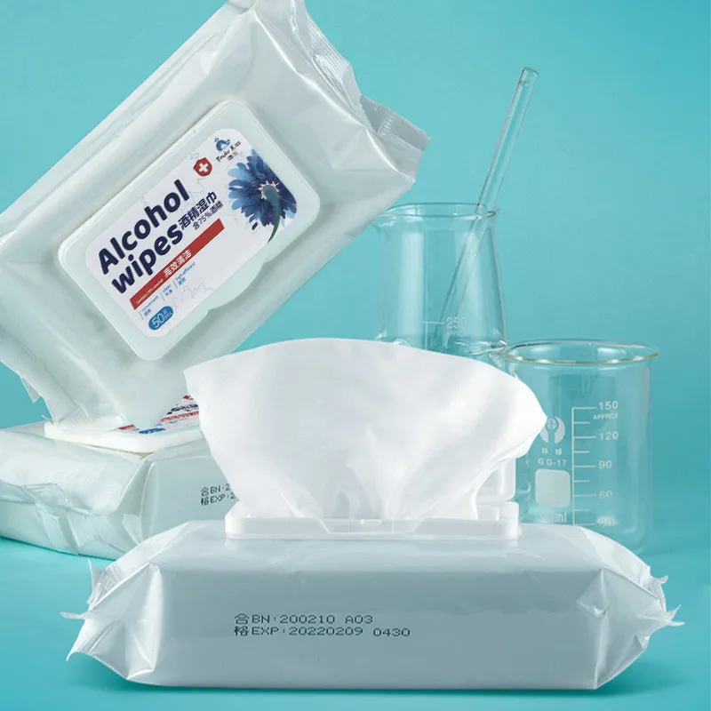 Alcohol Wipes 50pcs pack Anti Bacteria Disinfectant Wipes Portable Antiseptic Wet Wipes ZZ