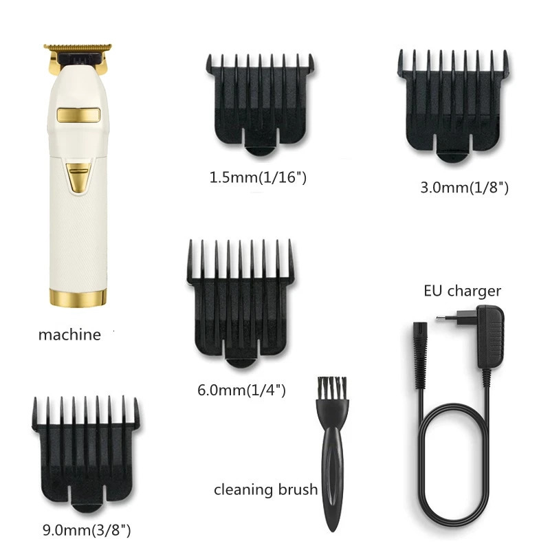 Hair Trimmer Zero Gaped Professional Hair Clipper Electric Pro Barber Hair Trimmer For Men Hair Cut Machine Blade Rechargeable 240111 Q241127