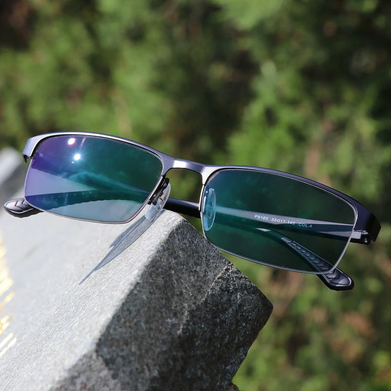 JIE.B Transition Sunglasses Pochromic myopia Eyeglasses Finished myopia Glasses for Men Computer Optical Glasses Frame 240111CJ
