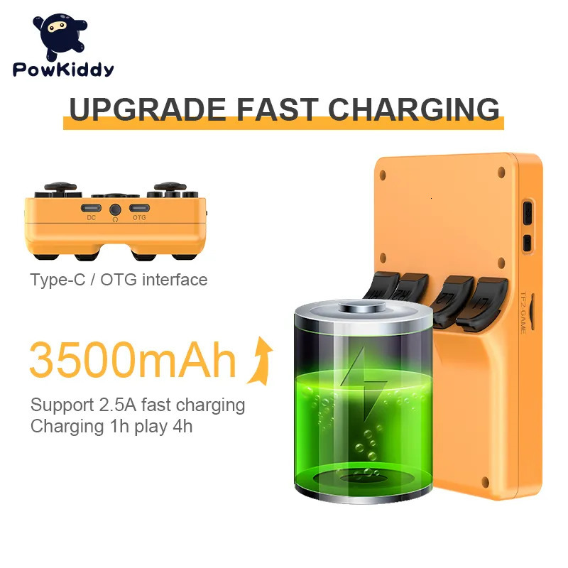 POWKIDDY RGB20S Handheld Game Console Retro Open Source System RK3326 3.5-Inch 4 3 IPS Screen Children's Gifts 240110 dh3628137