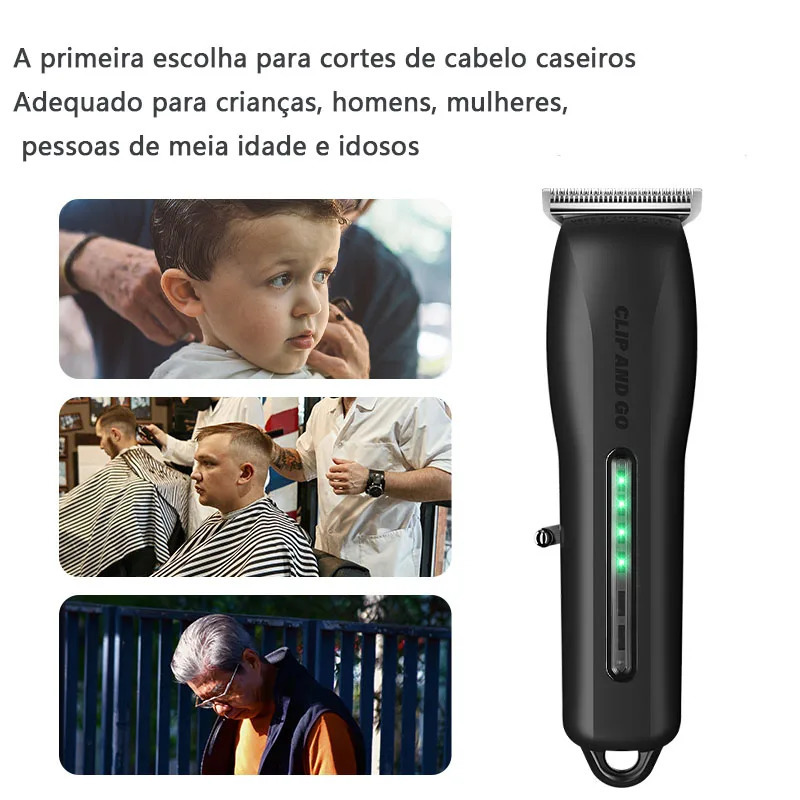 Electric Hair Clipper Trimmer Adjustable Cutting Machine Cordless Rechargeable Professional Clippers for Men 240110