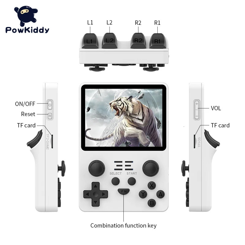 POWKIDDY RGB20S Handheld Game Console Retro Open Source System RK3326 3.5-Inch 4 3 IPS Screen Children's Gifts 240110 dh3628137