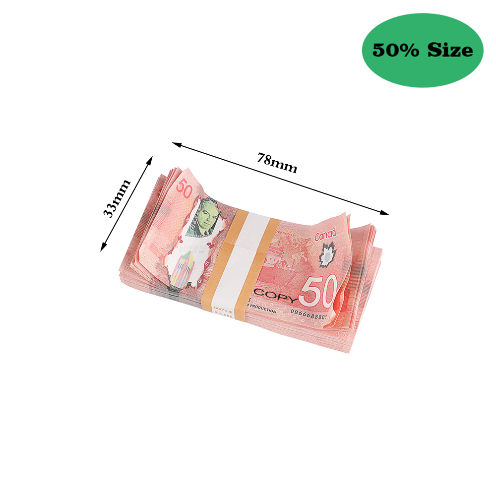 50% Size Aged Prop Australian Dollar 5/10/20/50/100 AUD Banknotes Paper Copy Full Print Banknote Fake Money Movie Props 01c