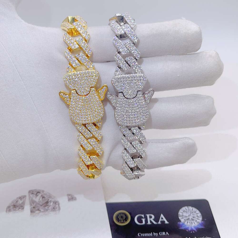 Fine Jewelry Diamond New 925 Sterling Silver Chains Design for Men Vvs Moissanite Miami Cuban Link Chain