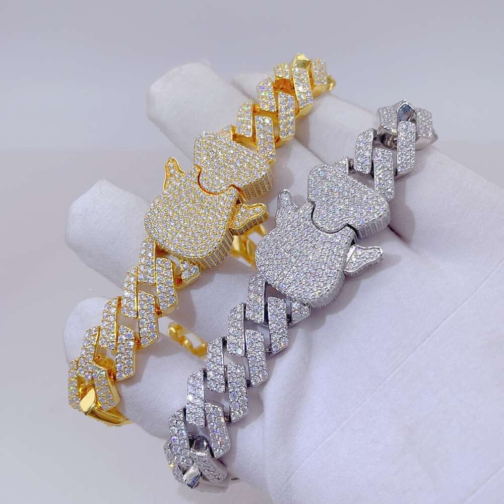 Fine Jewelry Diamond New 925 Sterling Silver Chains Design for Men Vvs Moissanite Miami Cuban Link Chain