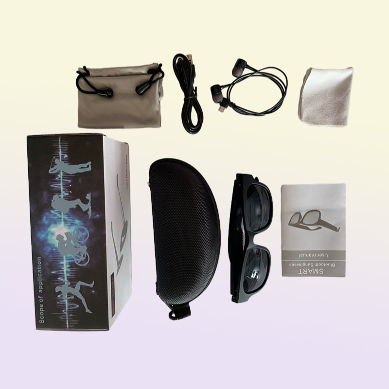 Wireless Bluetooth Smart Glasses Open Ear Technology Sun Eyewear Polarized Lens Waterproof Sunglasses