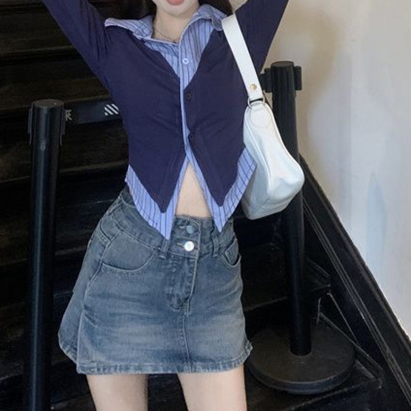 Women Y2 Square Neck Long Sleeve Shirt Sexy Slim Fit Ribbed Crop Top Fall Basic T-Shirt Fairy Grunge Streetwear