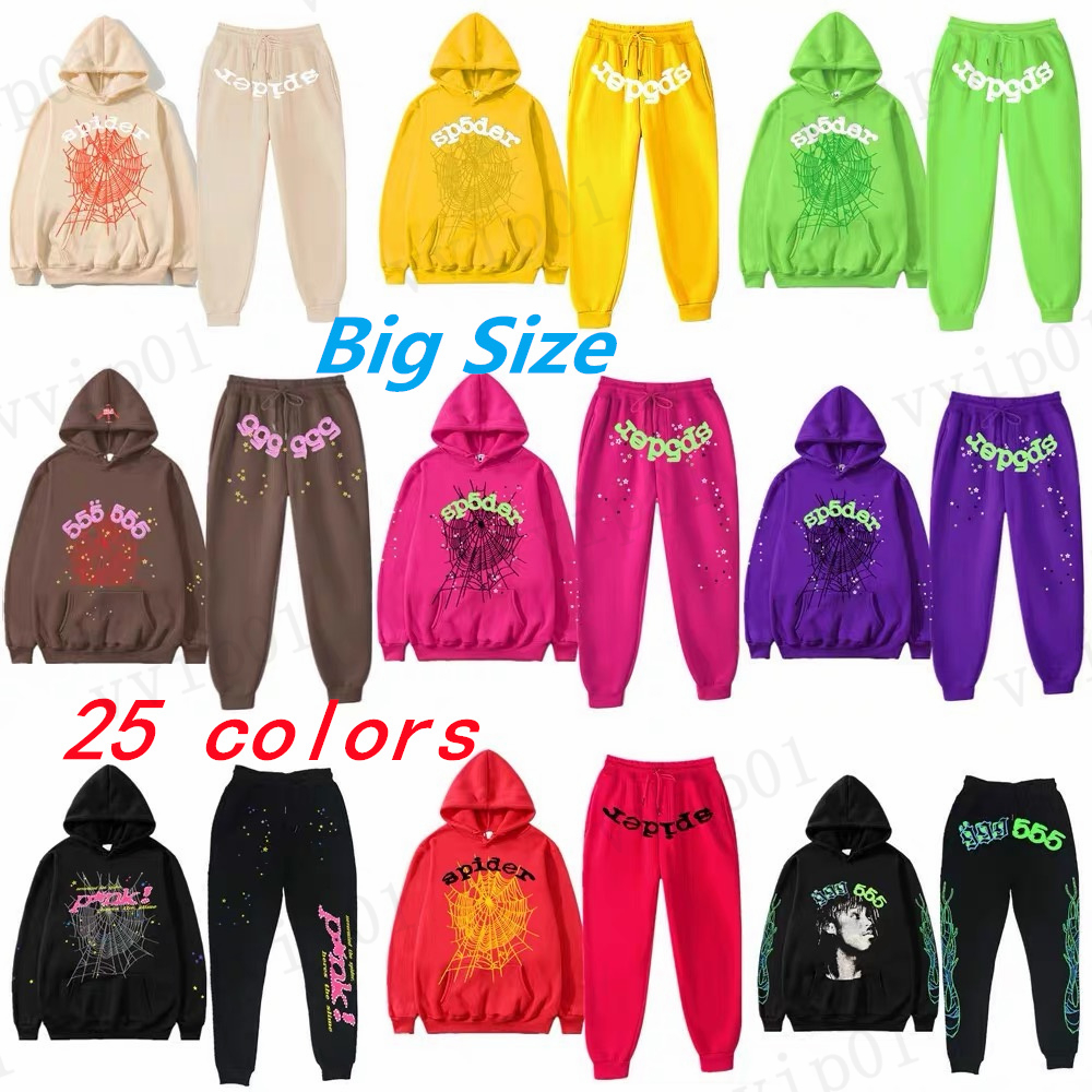 Designer Men Tracksuits Hoodie Sp5der Casual Pants Spider Web 555555 Print Mens Women Pullover Sweatshirts Young Thug Mans Graphic y2k Hoodies Joggers SweatSuits