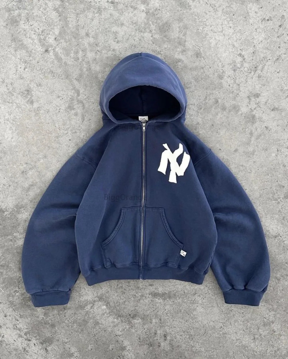 Harajuku Y2K Retro Pattern Printed Cardigan Hoodie Women Casual Loose Mens Hip Hop Sports Long Sleeved Street Hooded Sweatshirt 240110
