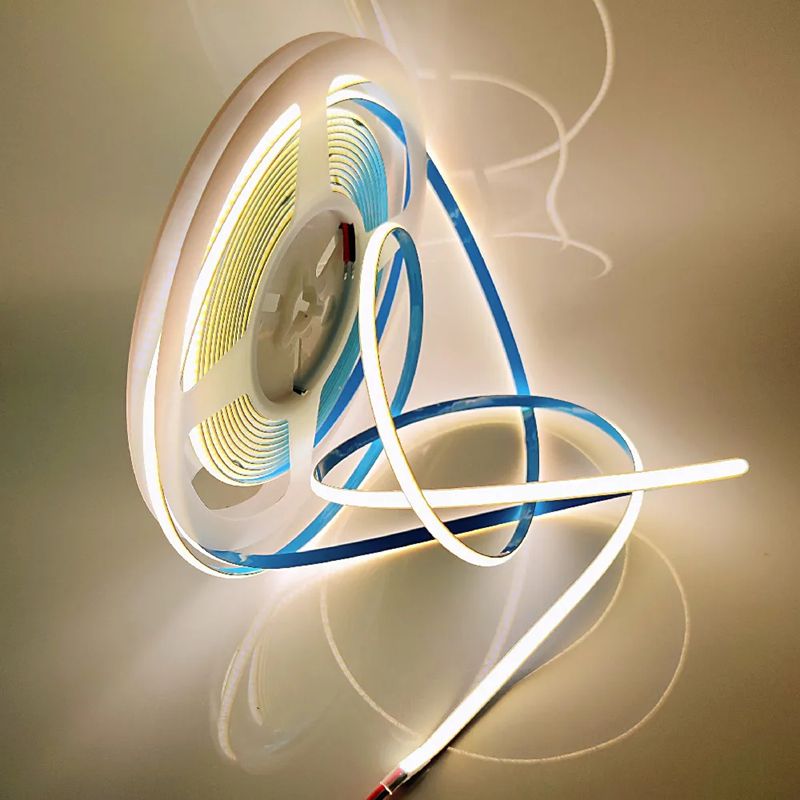 3mm 5mm Ultra Thin COB LED Strips 12V 24V RA>90 High CRI LED Tape Light Cuttable Flexible 16.4FT Super Bright IP20 for Indoor House Kitchen