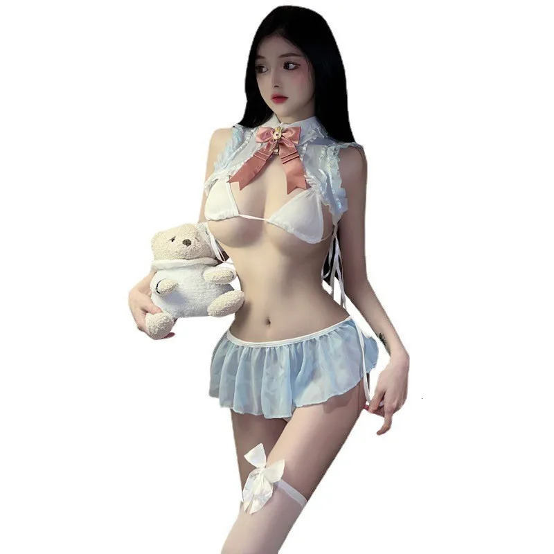 Fun Lingerie Sexy Pure Desire Threepoint Uniform Open Bunny Girl Roleplaying Passion Suit Erotic Cosplay 240110