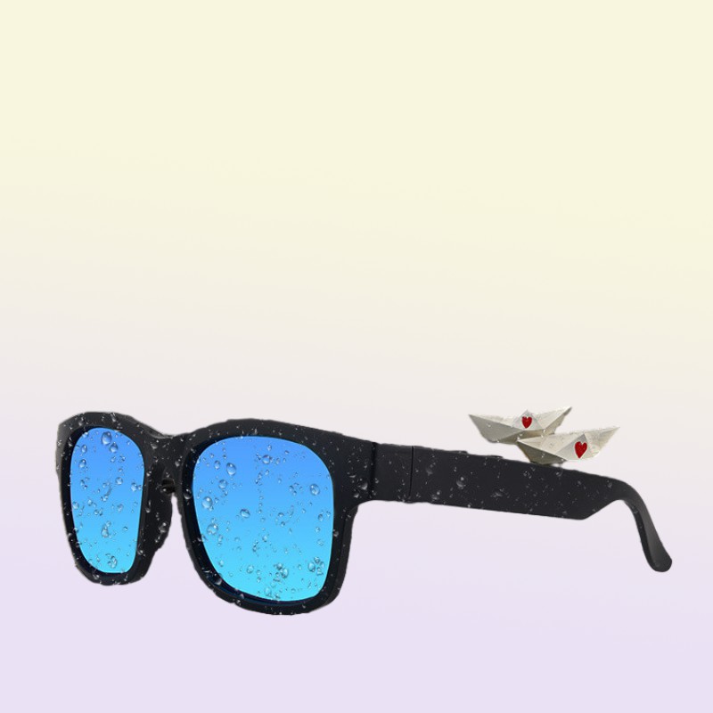 Wireless Bluetooth Smart Glasses Open Ear Technology Sun Eyewear Polarized Lens Waterproof Sunglasses