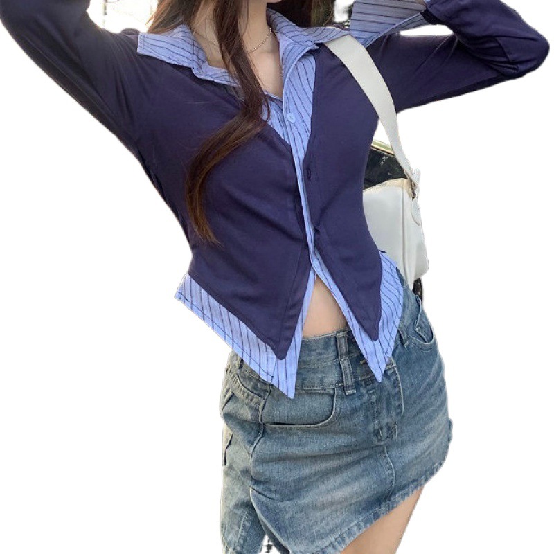 Women Y2 Square Neck Long Sleeve Shirt Sexy Slim Fit Ribbed Crop Top Fall Basic T-Shirt Fairy Grunge Streetwear