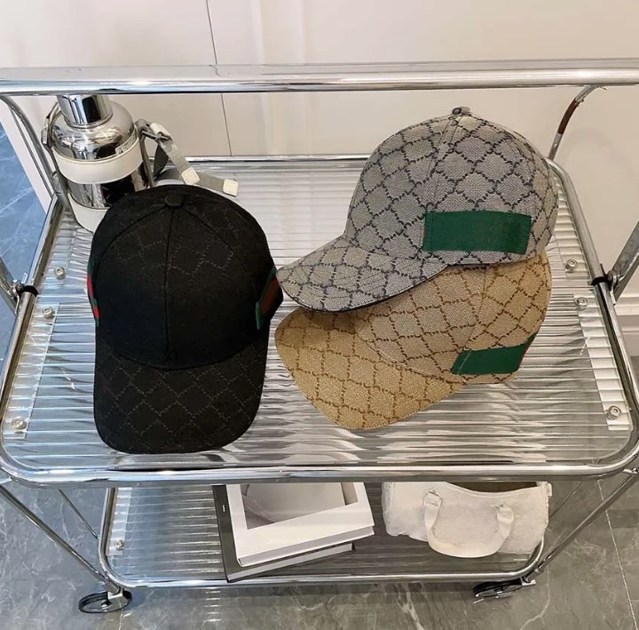 Fashion Ball Caps Dome Designer Cap Casual Hats Lattice Letter Design for Man Woman 3 Color Adjustable