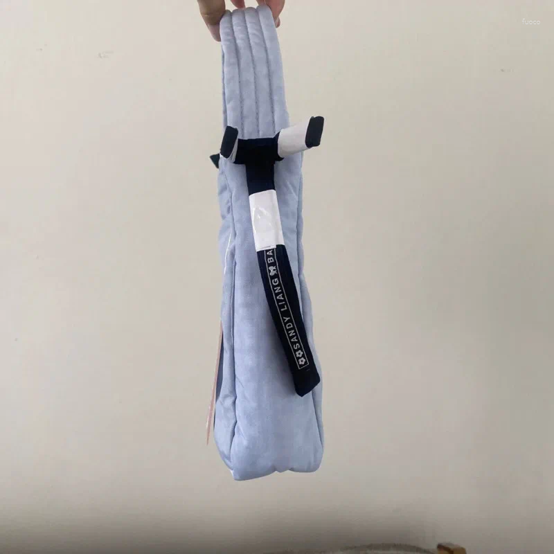 Evening Bags Korean Casual Nylon Handbags Bow Design Zipper Shoulder Solid Color Underarm Chic Hobo Bag For Women