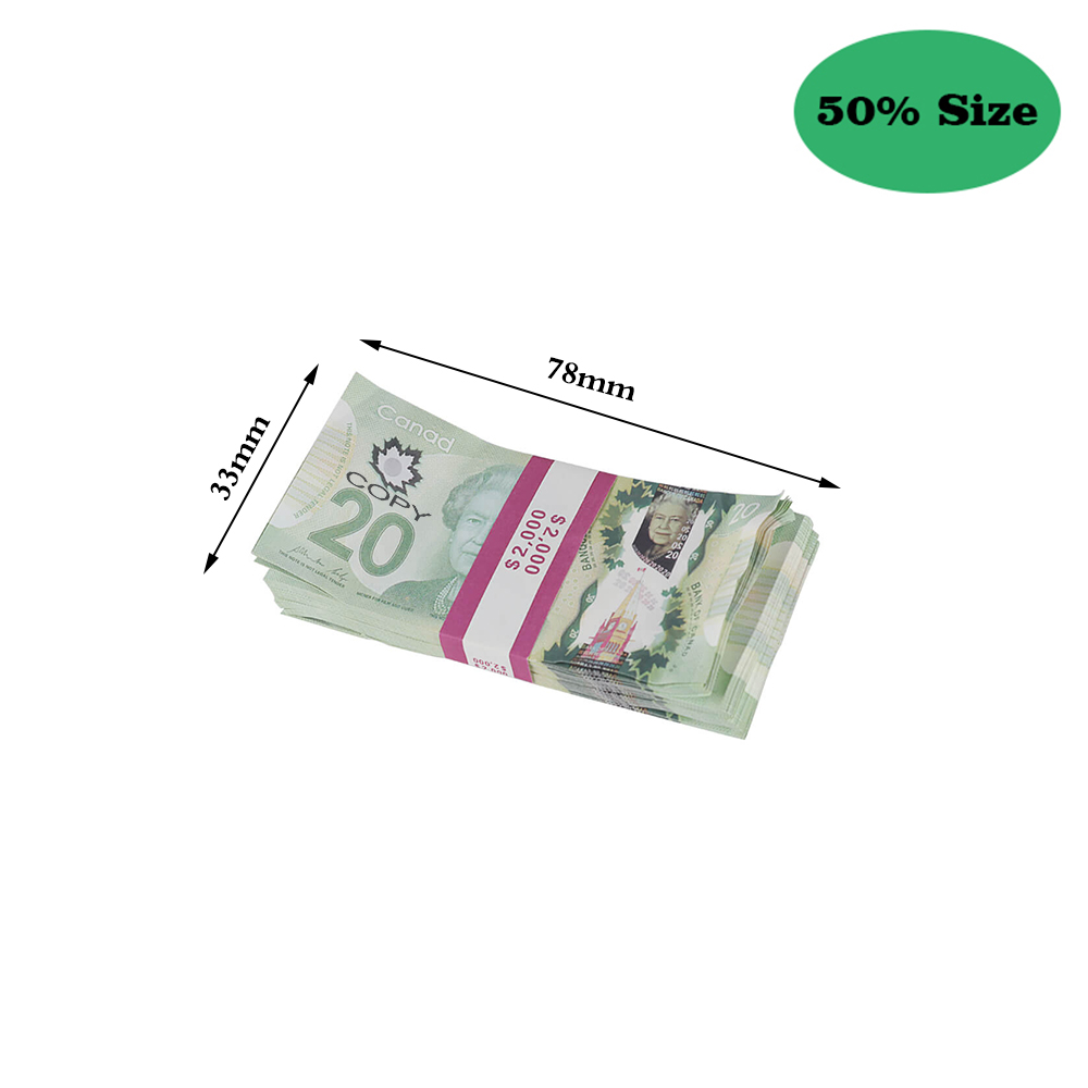 50% Size Aged Prop Australian Dollar 5/10/20/50/100 AUD Banknotes Paper Copy Full Print Banknote Fake Money Movie Props 01c