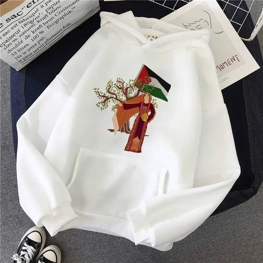 Palestine Print Is Suitable for All Women. Hoodie for Autumn and Winter Pullover for Women Hoodie