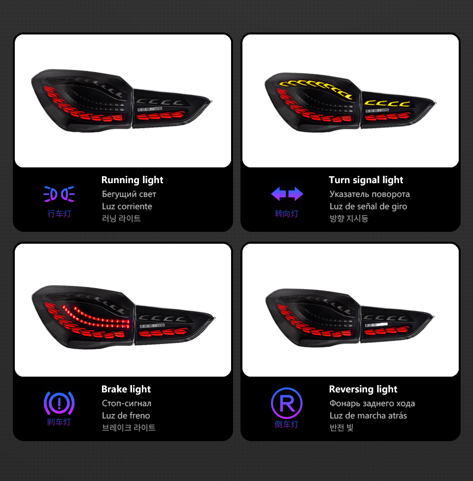 LED Styling Taillight For BMW X1 F48 F49 20 17-20 21 Rear Lamp DRL Dynamic Signal Reverse Dragon Scale Tail Light