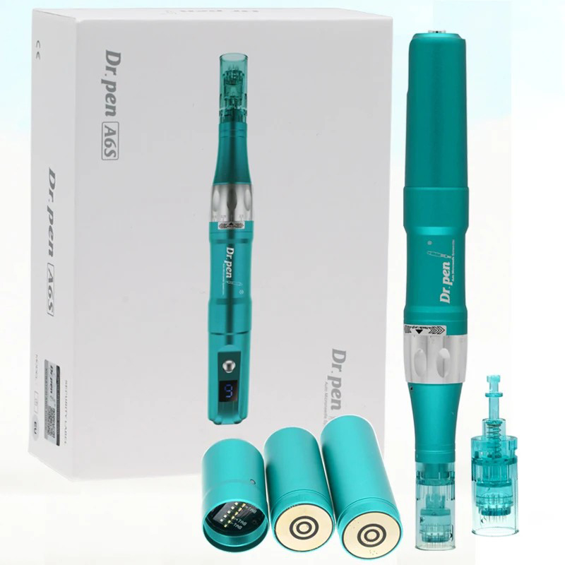 Professional Dr Ultima A6S Dermapen Beauty Machine Wireless Dr.pen Skin Care MTS Meso Therapy Derma Dr Pen Mcicro Needle Cartridges Wireless PMU Face 