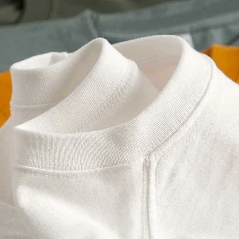 Man T-shirts Short Sleeve Cotton White Black Solid Color Casual Women Unisex Home Clothing Tops Tee Plain Classic Basic T-Shirt 240112