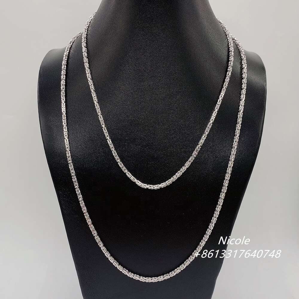 New Product Hip Hop Choker Necklace Pendant Rope Chain Silver Design for Men