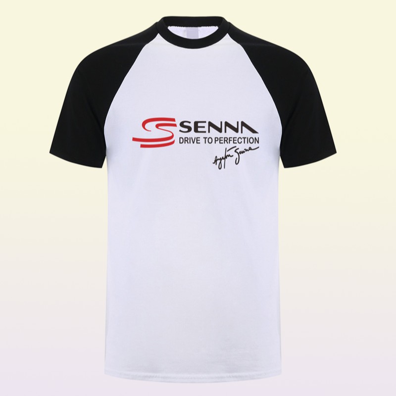 Ayrton T Shirt Men Short Sleeve Cotton Drive to Perfection T-shirt Top Tees Tshirts LH-148