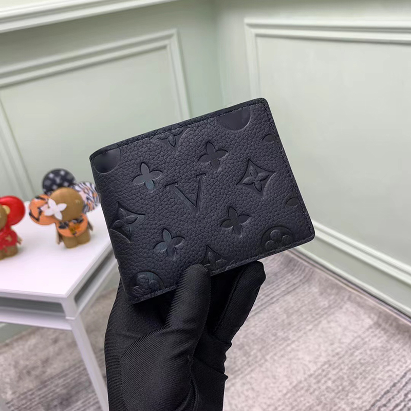 100% Genuine Leather mens wallet card holders designer coin purse Pouch Short Small Wallet High Quality luxury Designer Bag pocket clutch wallet women cardholder box