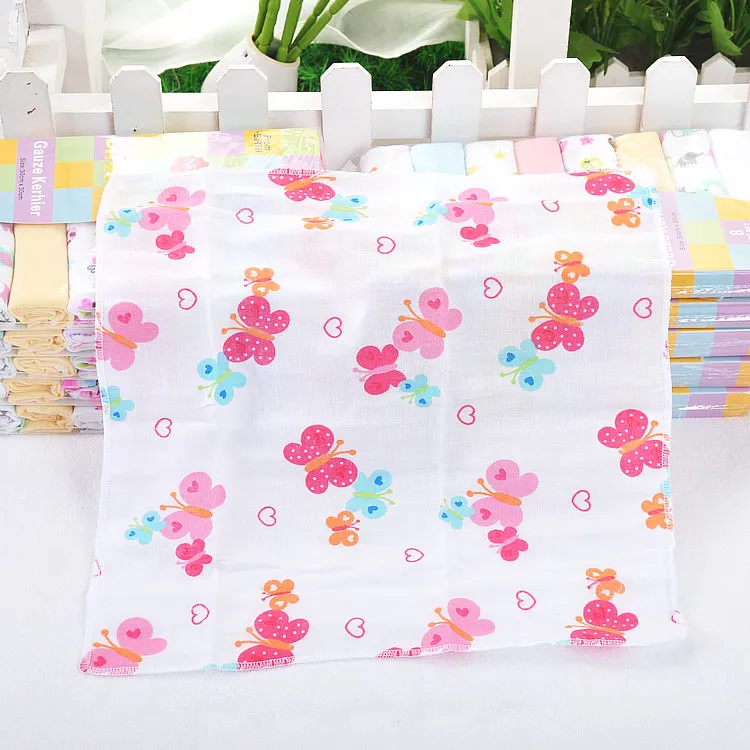 8PC LOT Baby Handcraf Towels Kerchief Towel Cotton Handkerchief ZZ