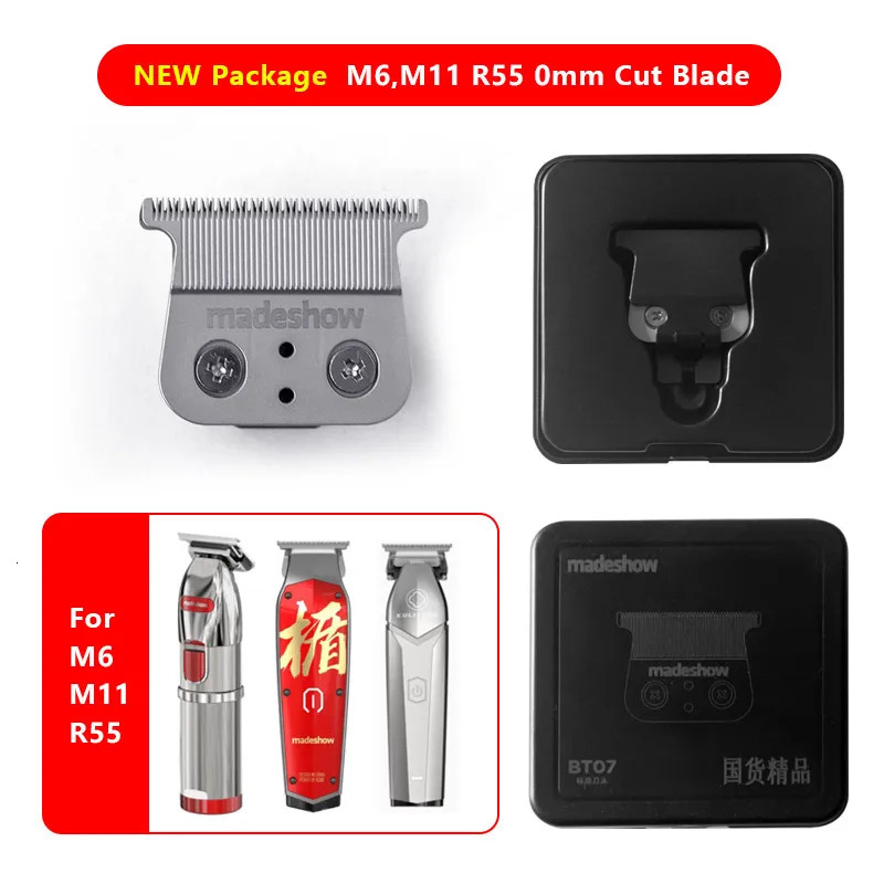 Original Replaceable Cutter Head For Madeshow M6 M11 R55F Professional Hair Clipper 0mm Blade Standard Set Hair Cutting Machine 240112