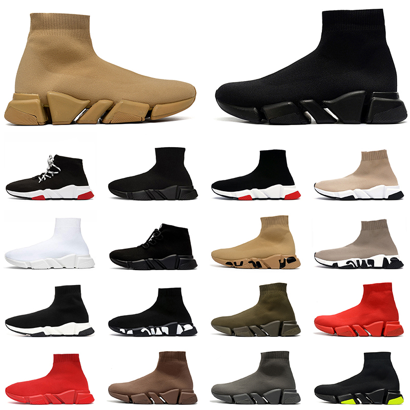 Luxury Fashion Speeds 2.0 Shoe Boots platform sneakers men women Designer Sock Shoes Clear Sole Runners Vintage speed trainers dhgates shoes winter boots size 45