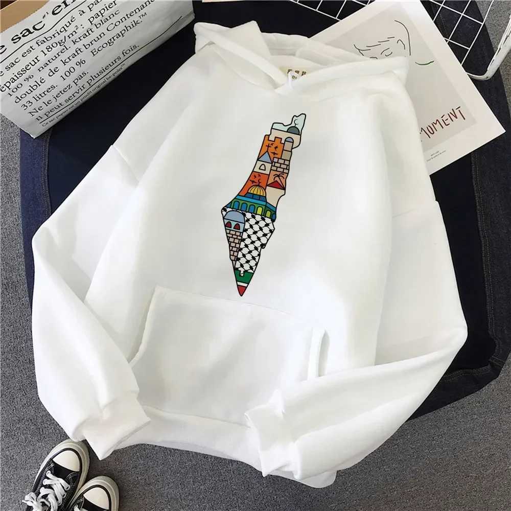 Palestine Print Is Suitable for All Women. Hoodie for Autumn and Winter Pullover for Women Hoodie
