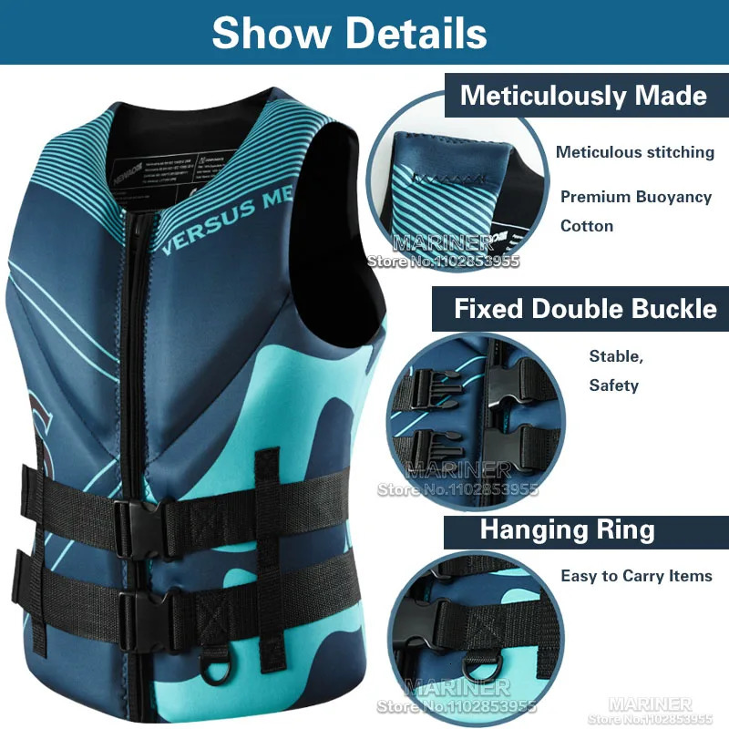 Adults Life Vest Kayak KiteSurf Jet Ski Life Jacket Motorboats Raft Rescue Swimming Drifting Boat Wakeboard Fishing Life Jackets 240111