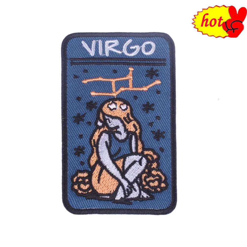 Constellation Patches for Clothing Kids Sew Iron on Stripes Animals Girl Boys Cute Designer Anime Embroidered Backpack Jacket a