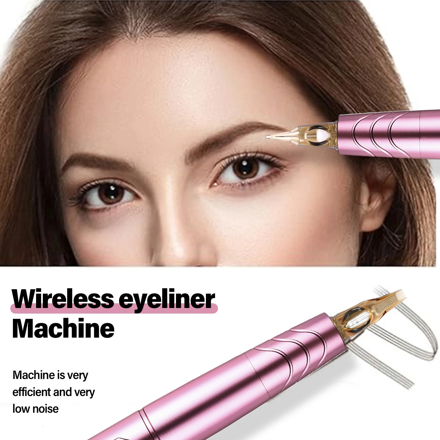naom Two Module Battery Wireless Tattoo Machine Pen Permanent Makeup Eyeliner Lip Tool Micro Pigmentation Semi Permanent 240112