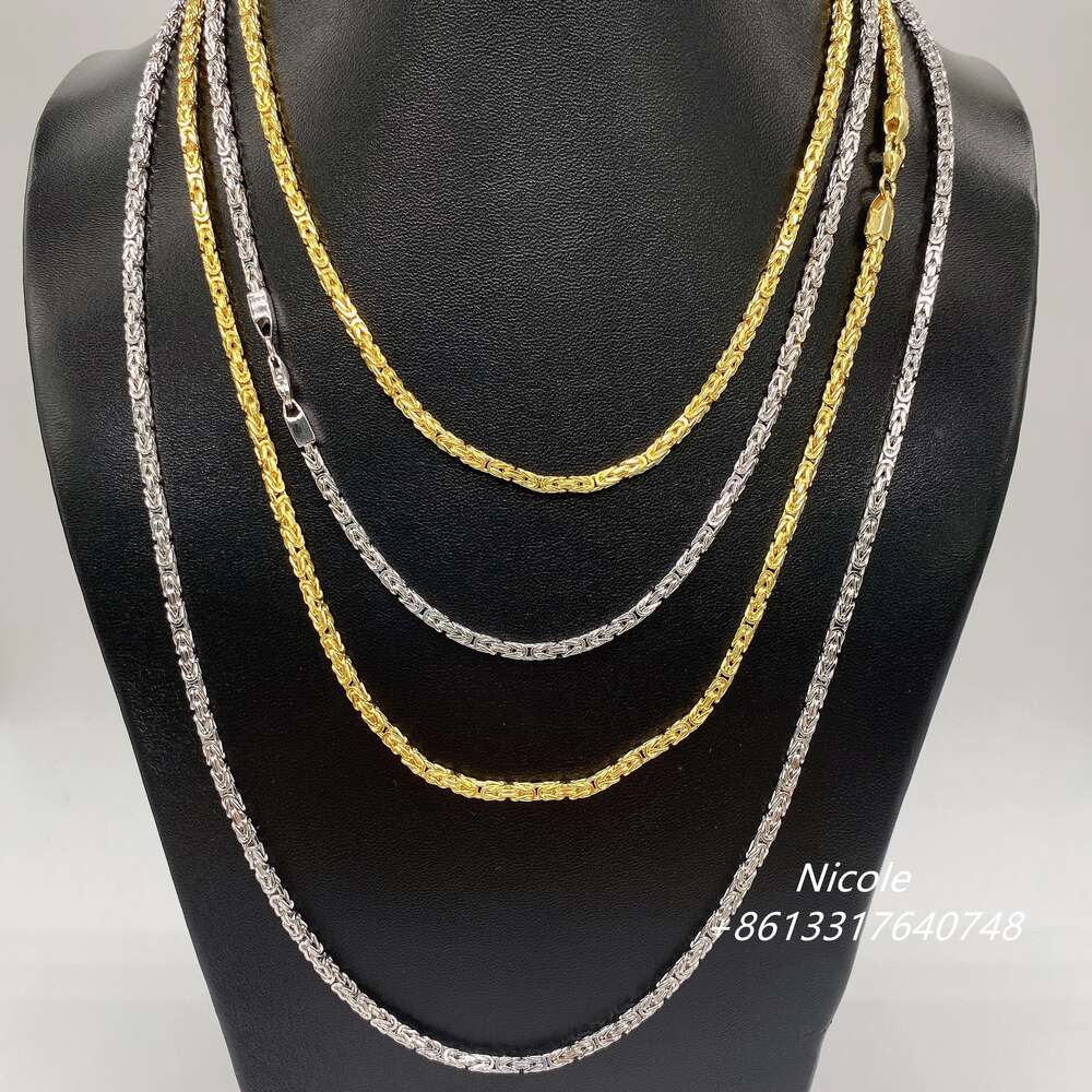 New Product Hip Hop Choker Necklace Pendant Rope Chain Silver Design for Men