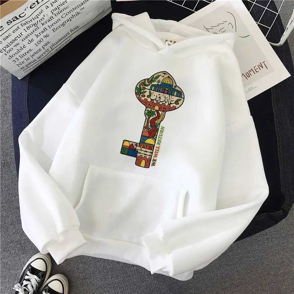 Palestine Print Is Suitable for All Women. Hoodie for Autumn and Winter Pullover for Women Hoodie