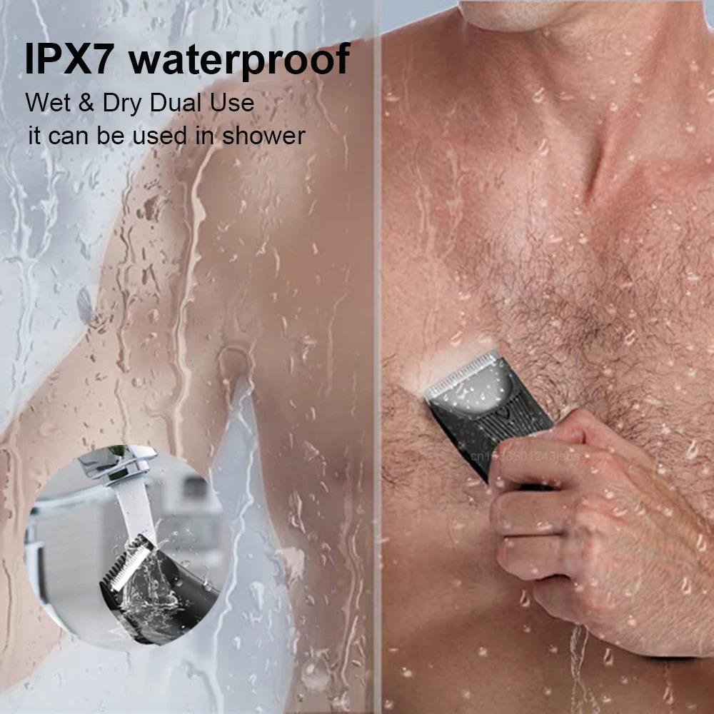 Body Trimmer For Men Painless Epilator Rechargeable Shaver For Sensitive Areas Bikini IPX7 Electirc Epilator Body Hair Trimmer 240112