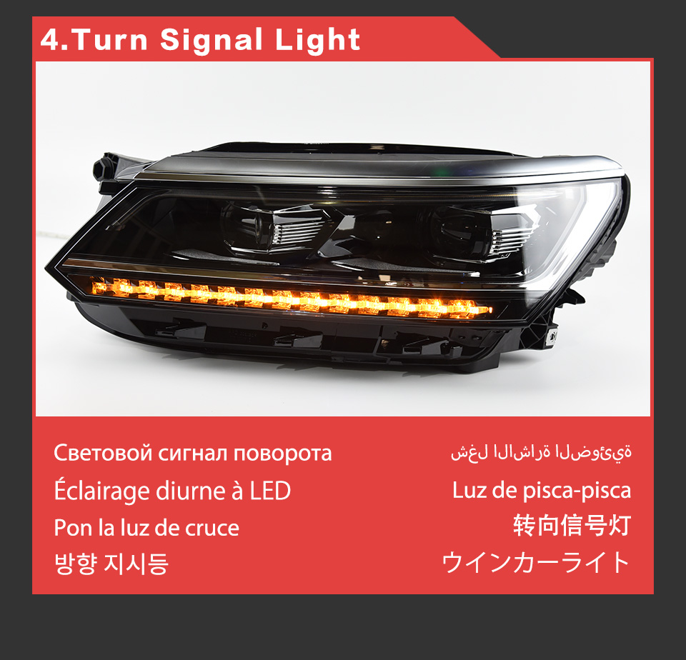 Car Headlight Assembly for VW Passat B8 LED Daytime Running Head Light 2016-2019 Turn Signal High Beam Lens