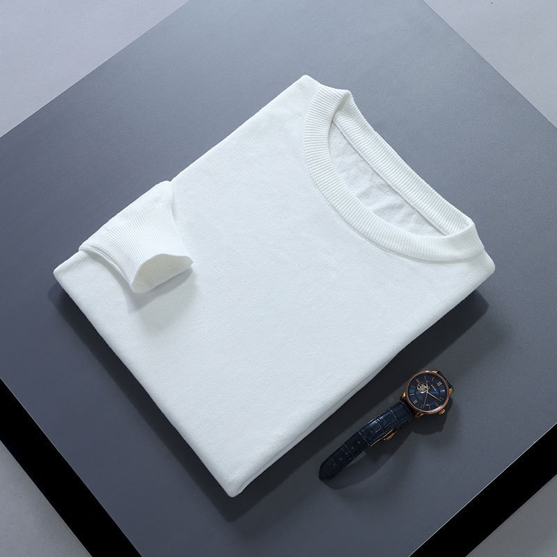 Mens Sweaters Autumn Winter Men Sweater Soft 100%Cotton Keep Warm Knitted Harmont Embroidery Oneck Long Sleeve Solid Blaine 230828