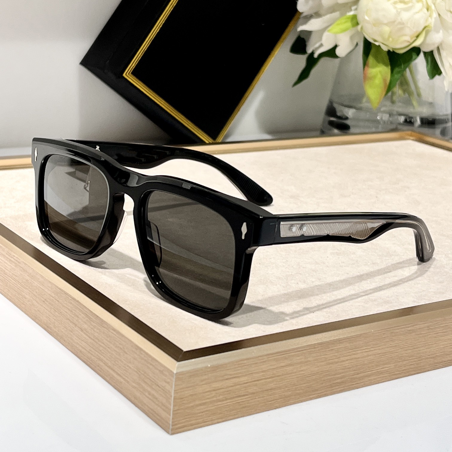 Designers Sunglasses For Men Women Summer WESLEYI Popularity Fashion High Street Outdoor Style Anti-Ultraviolet Retro Plate Acetate Oval Full Frame Random Box