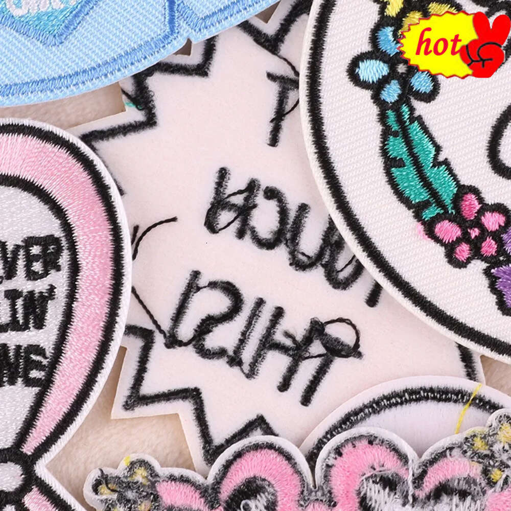 Patches for Clothing Iron on Butterfly Diamond Heart Cute Sew Anime Embroidered Tape Designer Jeans Letter Thermoadhesive Badges