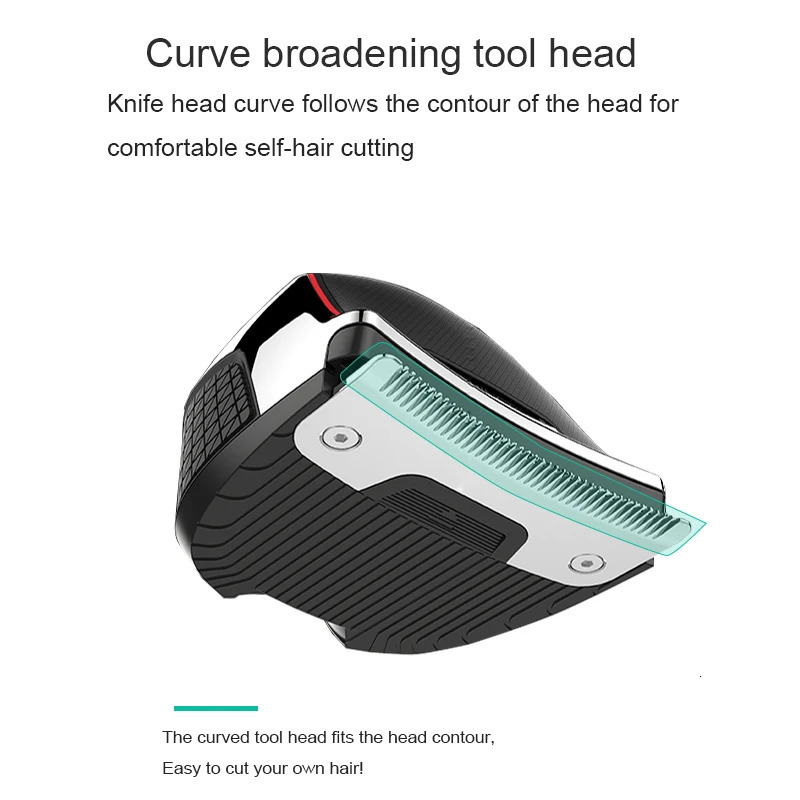Self-Haircut Cordless Waterproof Hair Clipper For Travel Home Beard Hair Trimmer Rechargeable Electric Shortcut Kit Quick Cut 240111